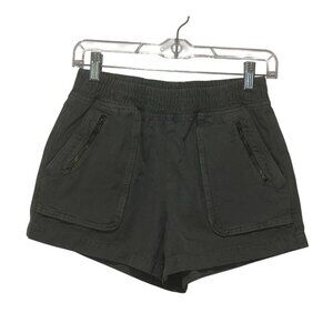 Aerie Green Olive  High Waist Pull on  Cotton Casual Women's Shorts Size XS